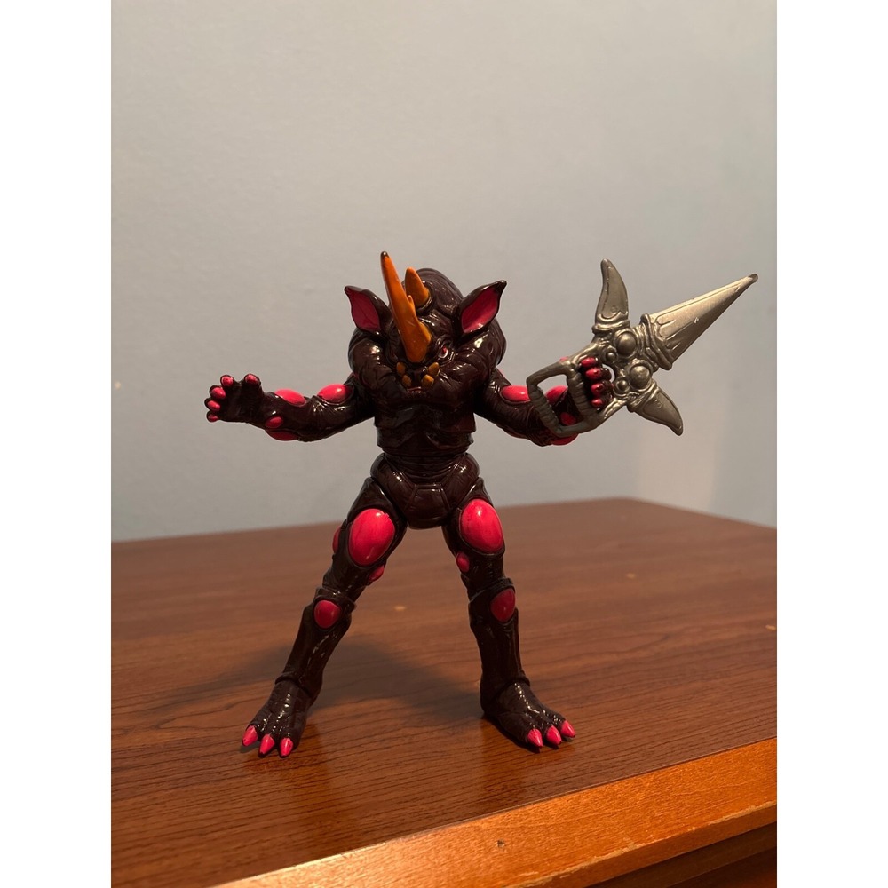 Mighty Morphin Power Rangers Rhino Blaster Evil Space Alien Figure 7"- Vintage